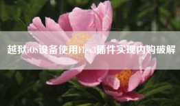 越狱iOS设备使用Flex3插件实现内购破解
