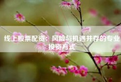 线上股票配资：风险与机遇并存的专业投资方式