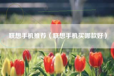 联想手机推荐（联想手机买哪款好）